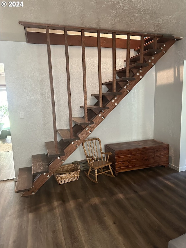 46791 Winfrey Rd, Westfir, OR 97492 - stairway with wood finished floors and baseboards