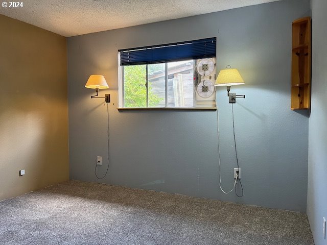 46791 Winfrey Rd, Westfir, OR 97492 - carpeted spare room with a textured ceiling