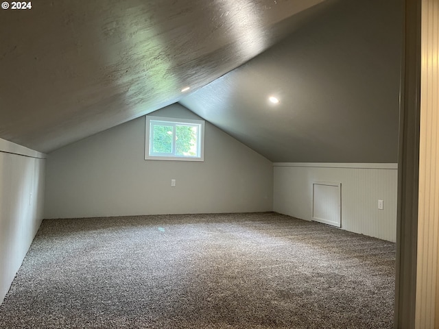46791 Winfrey Rd, Westfir, OR 97492 - additional living space featuring lofted ceiling and carpet floors
