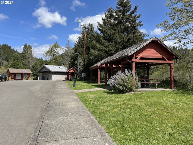 46791 Winfrey Rd, Westfir, OR 97492 - view of green lawn featuring a gazebo