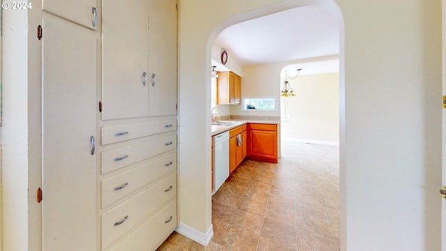 kitchen with dishwasher and sink