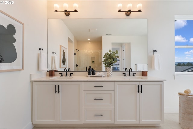 15044 SW 164th Ave Unit L17, Tigard, OR 97224 - full bathroom with double vanity and tiled shower