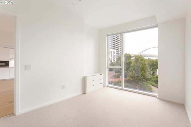 view of carpeted empty room