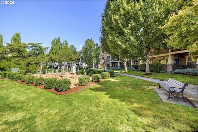 8844 NE Brentford Way, Hillsboro, OR 97006 - surrounding community with a yard and a playground