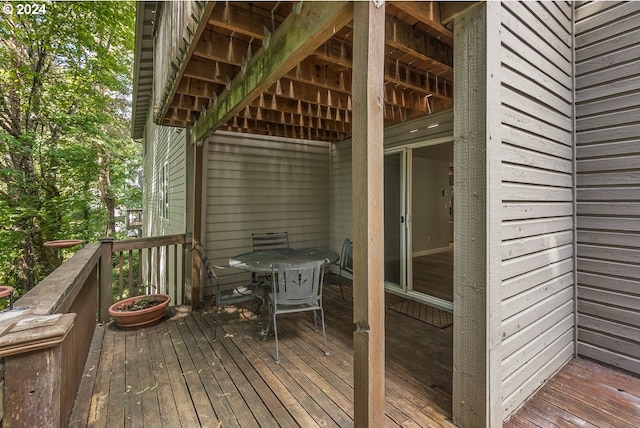view of wooden terrace