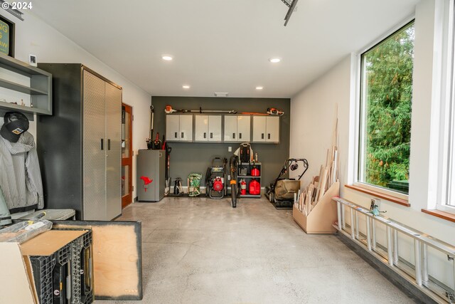 interior space with water heater