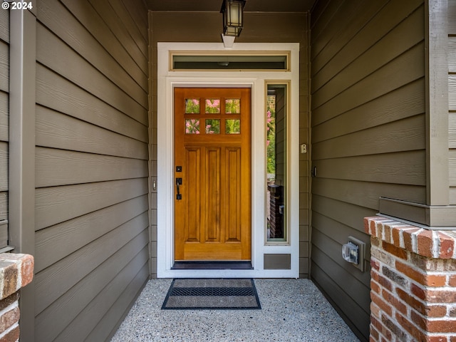 view of entrance to property