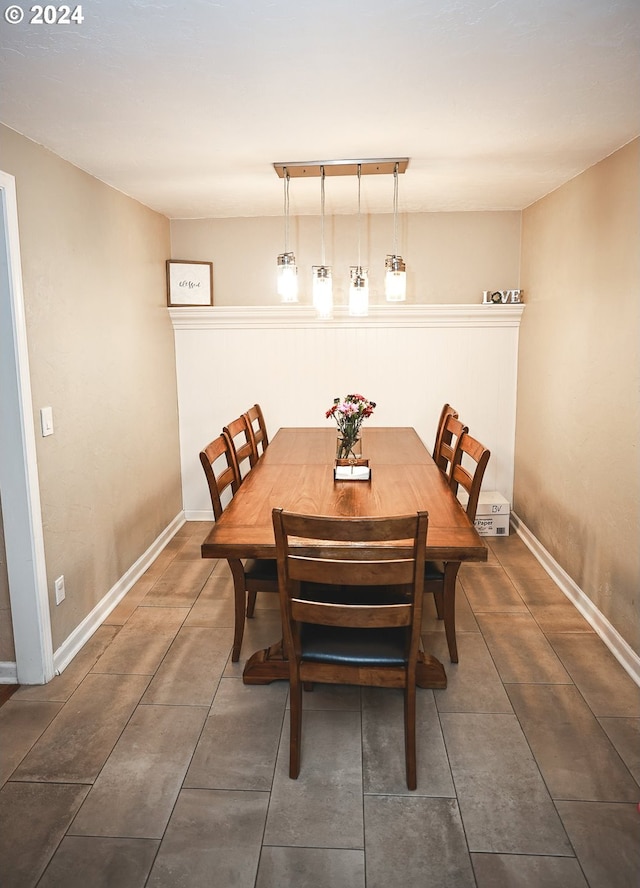 view of dining area