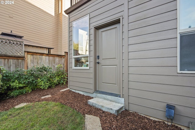 view of entrance to property