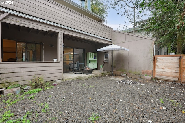 exterior space featuring a patio