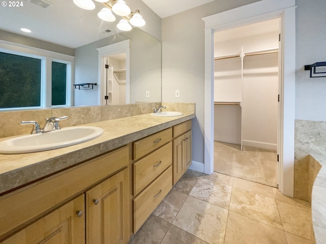 bathroom featuring vanity