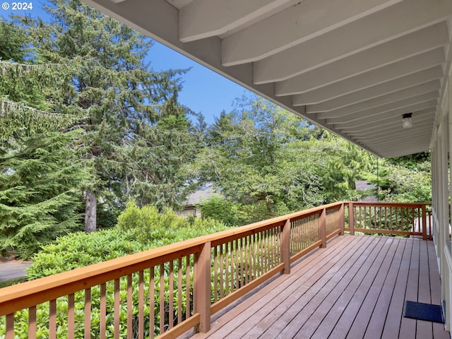 view of wooden terrace