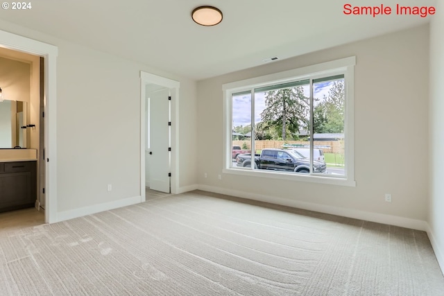 view of carpeted empty room