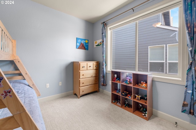 bedroom with carpet flooring