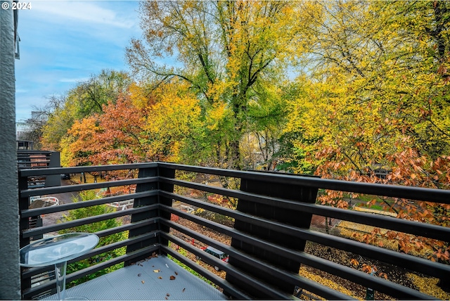 view of balcony