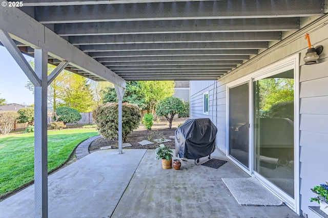 14940 SW 103rd Ave, Portland, OR 97224 - view of patio / terrace with fence and a grill