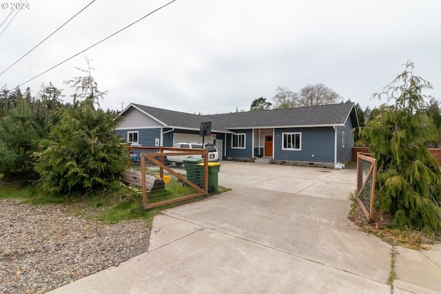 view of ranch-style house