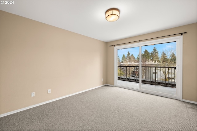 empty room featuring carpet flooring