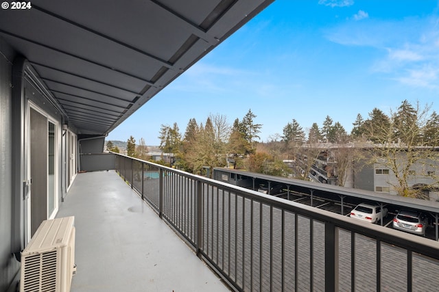 balcony with ac unit