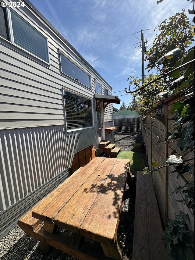 view of wooden terrace