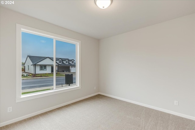 view of carpeted empty room