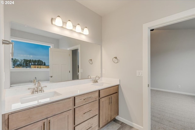 bathroom featuring vanity