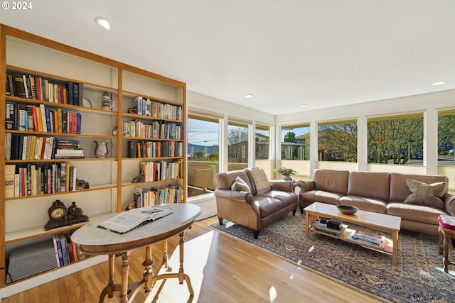 interior space with light wood-type flooring