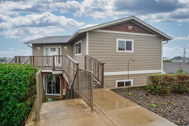 view of rear view of property