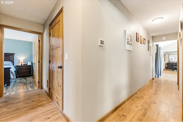 hallway featuring light hardwood / wood-style floors