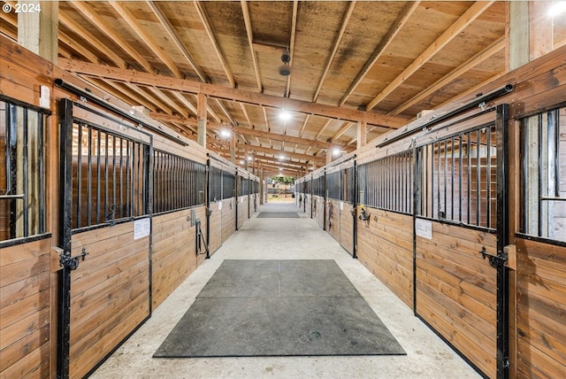 view of horse barn