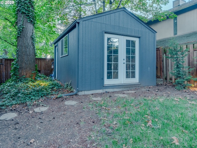 view of outbuilding