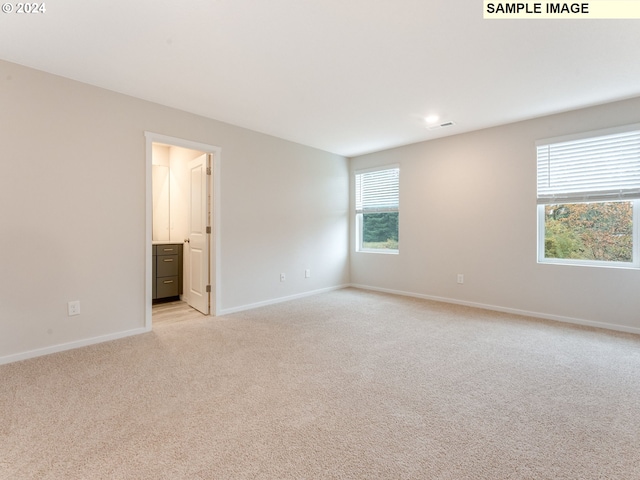 view of carpeted empty room