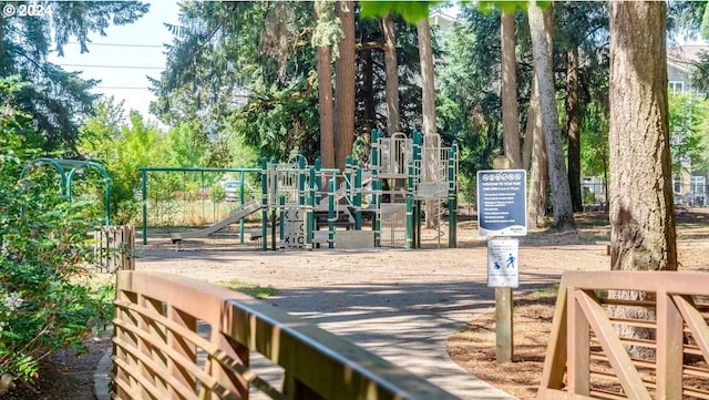 view of jungle gym