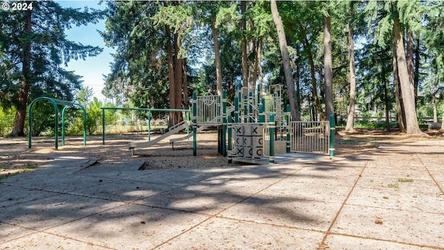 view of jungle gym