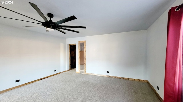 view of carpeted empty room