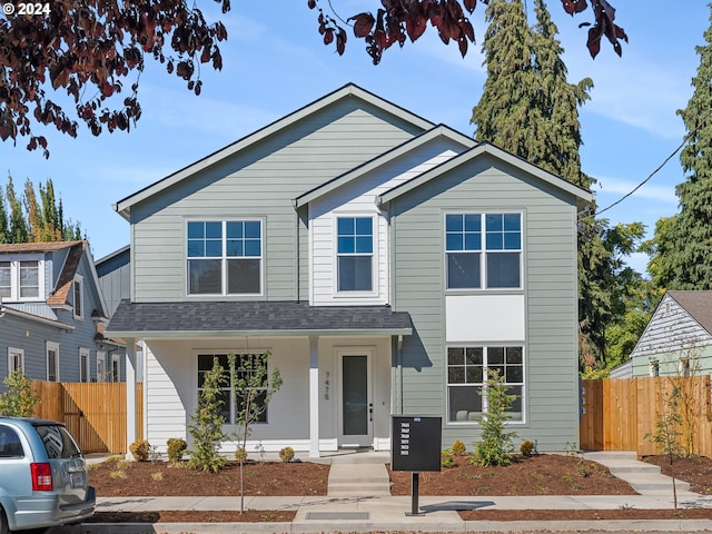 7467 N New York Ave Unit 5, Portland, OR 97203 - view of front of home featuring a porch