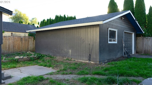 view of outbuilding