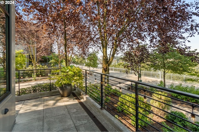 view of patio / terrace featuring a balcony