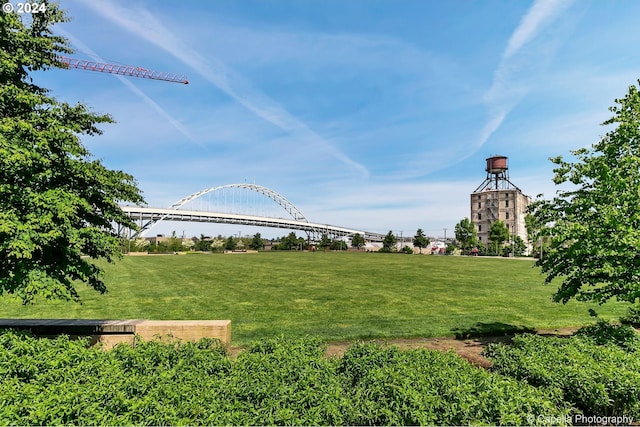 surrounding community featuring a lawn