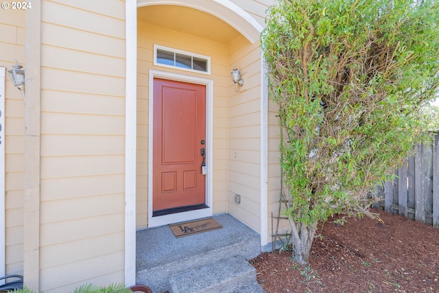 view of entrance to property