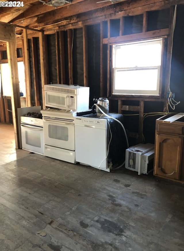 kitchen featuring white appliances