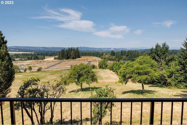 exterior space with a rural view