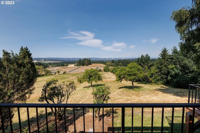 exterior space featuring a rural view