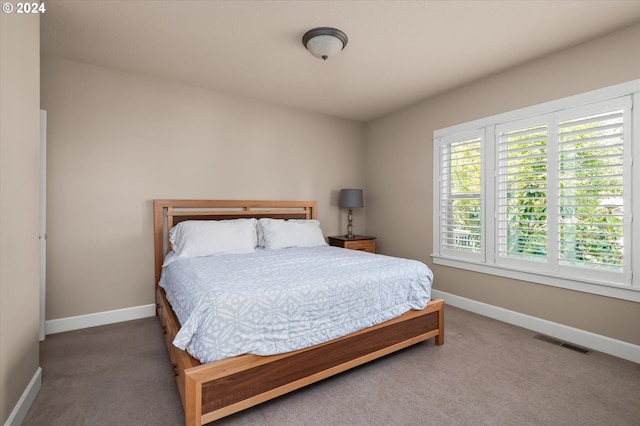 bedroom with carpet