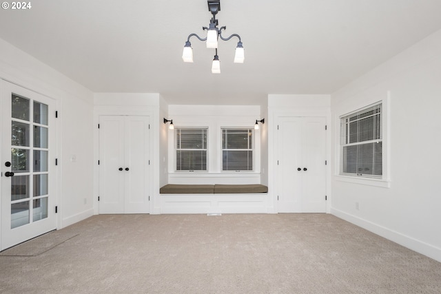 view of carpeted empty room