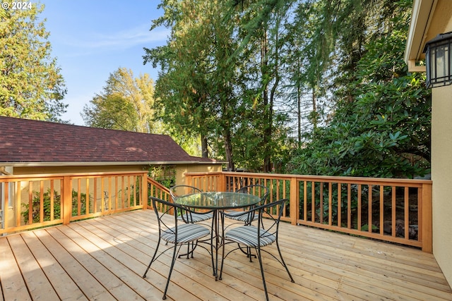 view of wooden terrace