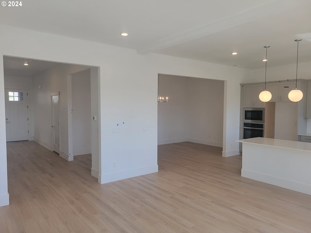 interior space featuring light hardwood / wood-style flooring