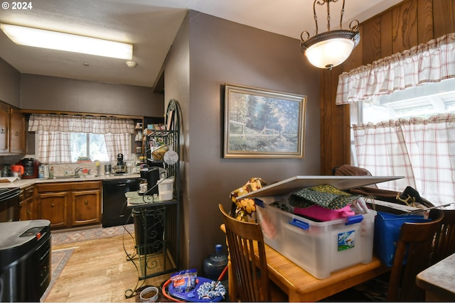 dining room featuring sink