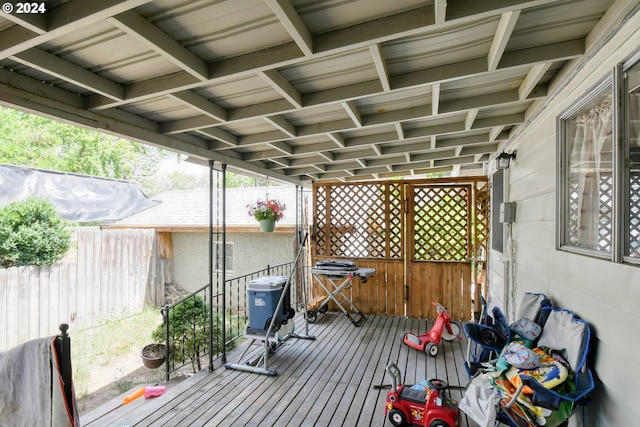 view of wooden terrace