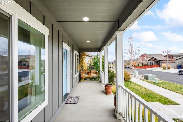 balcony with a porch